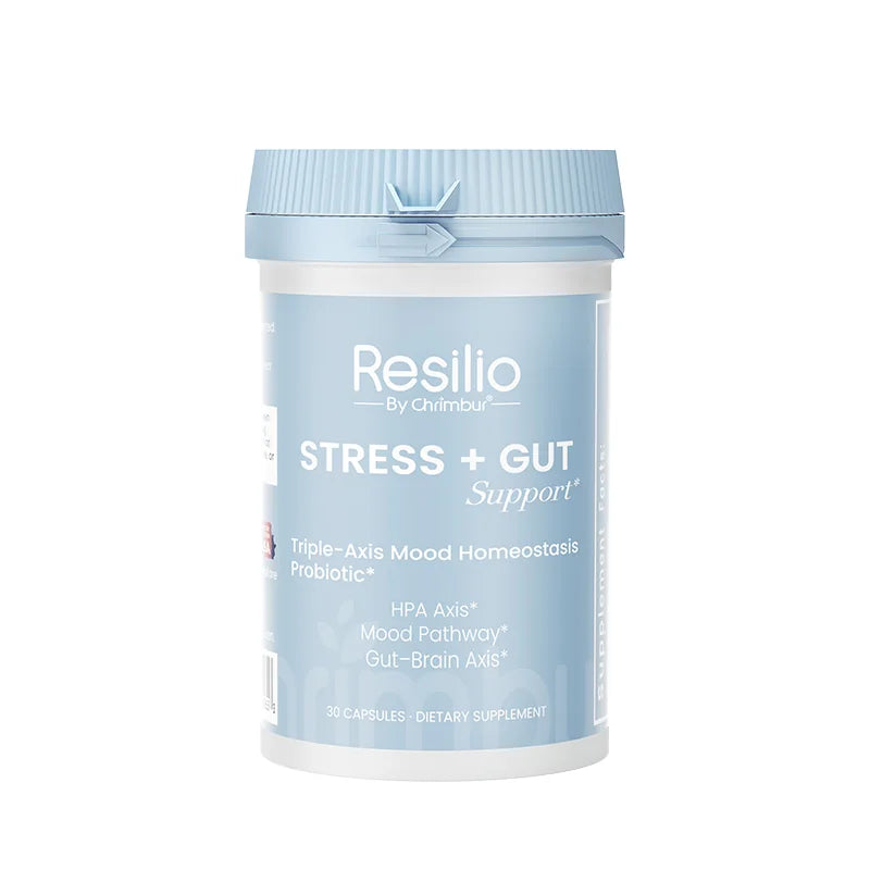 Resilio Stress + Gut Support bottle